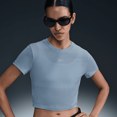 Nike Sportswear Chill Knit Women's Cropped T-Shirt. Nike CA